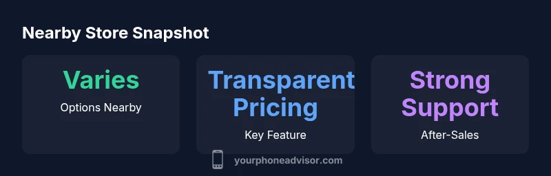 Infographic showing proximity and services near-me