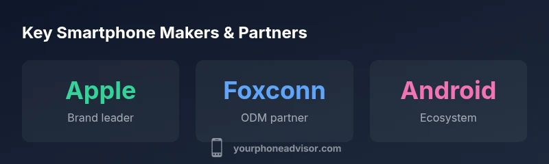 Infographic showing leading brands, ODMs, and ecosystem partners