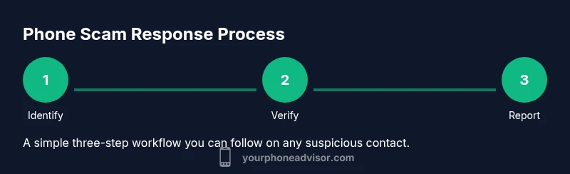 Process flow for dealing with phone scams