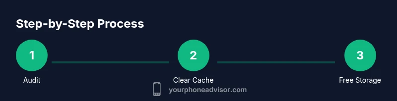 Process diagram for speeding up a phone