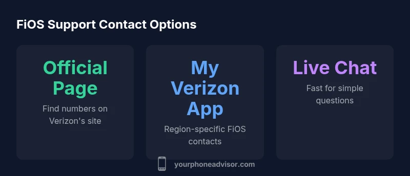 FiOS contact options infographic