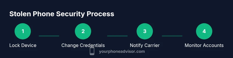 Process diagram for securing a stolen phone
